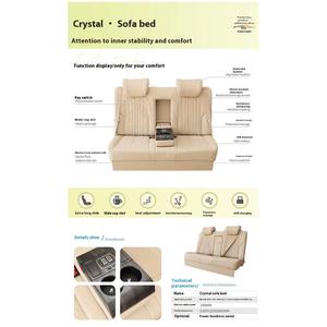 Sofá Cama Trasero de Cuero para Mercedes Vito V260 V-Class Metris Toyota Hiace Alphard, Asientos Modificados para Vehículos Comerciales - Product Image 2