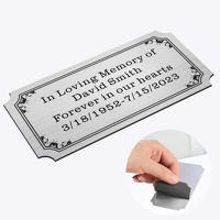 Plaque de Marque Personnalisable en Métal à Bords Lisses, Estampage 3D, Moulage Métallique de Haute Qualité, Revêtement Poudré, Impression Gravure
