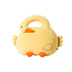 Coussin-édredon décoratif fantaisie en forme de U, portable, avec rembourrage en polyester, lavable en machine, Orange Goose - Product Image 2