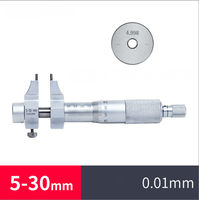 Échelle laser en métal de haute précision de 0.01mm à l'intérieur de l'ensemble de micromètres