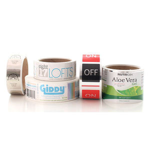 Tùy chỉnh in logo nhãn cho bao bì Vinyl không thấm nước in ấn nhãn dán cuộn nhãn dán tròn - Product Image 3