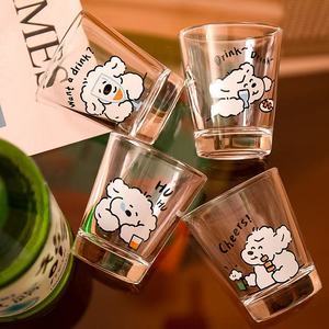 M New Cute Puppy Micro-brewed Shochu <strong>Glass</strong> 50ml a Mouthful of Shochu <strong>Glass</strong> Gift <strong>Girls</strong> Personalized Wine <strong>Glass</strong> - Product Image 3