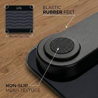 Báscula Inteligente Bluetooth para Grasa Corporal, Báscula Digital para Baño de 180 kg con Conexión a Aplicación, Opciones de Batería USB, Precisión de 50 g