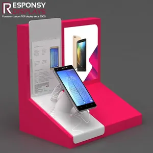 Điện thoại di động hiển thị giá sàn đứng Acrylic kim loại giới thiệu cho cửa hàng điện tử triển lãm thương mại hiển thị gian hàng bán lẻ - Product Image 6