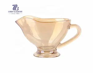 Tazza in Vetro Elettroplaccato da 184ml per Tè e Caffè, Vendita all'Ingrosso, Bicchiere Senza Stelo Color Ambra per Acqua - Product Image 3