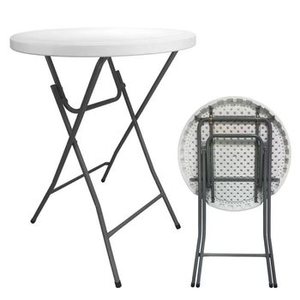 <span class=keywords><strong>Table</strong></span> <span class=keywords><strong>de</strong></span> <span class=keywords><strong>bar</strong></span> pliante en plastique durable, résistante à l'eau, portable, facile à transporter, pour bistro et cocktails, hauteur 80cm et 110cm, vente en gros - Product Image 1