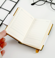 Bloc-notes a5 avec logo imprimé personnalisé en cuir, bloc-notes, cahier avec porte-stylo, bloc-notes, qualité supérieure, 2 pièces
