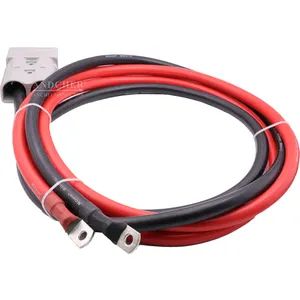 350A 0/2/4AWG 600V Cable Connector For Anderson Plug Extension Cord Electric Forklift Battery Charging Cable Connector