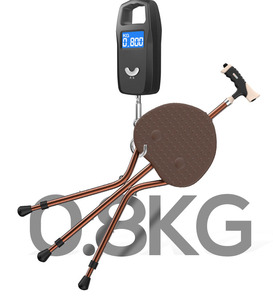 Multifunctional Non-Slip Band <b>Stool</b> for Elderly Four-Leg <b>Folding</b> Crutch Chair and Walking Stick Seat Can Sit - Product Image 5