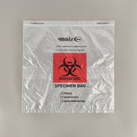 Sacs de transport de spécimens médicaux PE pour la sécurité des risques biologiques, avec fermeture éclair et pochette pour documents, usage industriel