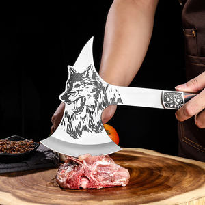 3Cr13 thép không gỉ Trung Quốc lửa rìu Nylon vỏ bọc tay hatchet đôi cạnh Tomahawk màu gỗ xử lý cắm trại công cụ Rìu - Product Image 4