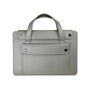 Housse d'ordinateur portable en cuir OEM avec poignée pour voyages d'affaires, été 2025, personnalisable, fermeture éclair - Product Image 1