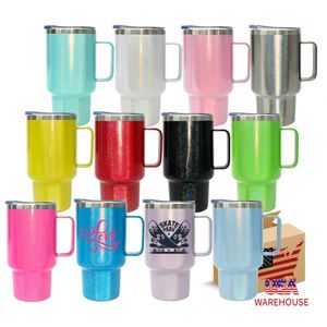 Mini-gobelet holographique brillant de 3 oz avec poignée, verres à shot isolés à double paroi pour sublimation et gravure laser - Product Image 4