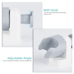 Montaggio a parete nessuna perforazione pasta autoadesivo adesivo a mano titolare soffione doccia con la sfera del bagno asciugamano <span class=keywords><strong>gancio</strong></span> - Product Image 6