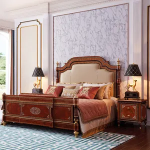 OE-FASHION custom luxury European style luxury queen size new classic bed design for home furniture