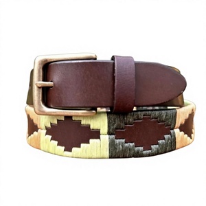 Ceintures en cuir de vachette pleine fleur personnalisées avec boucle ardillon, motif serpent 3D, tendance, style polo western pour hommes, imperméables et écologiques - Product Image 3