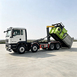 รถบรรทุกเก็บขยะ SINOTRUK SITRAK 8x4 แบบตะขอเกี่ยว ไฮดรอลิก สำหรับบรรทุกถังขยะ  จากโรงงานโดยตรง - Product Image 6