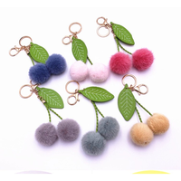Pluche fruit zachte lichte sleutelhanger autosleutelhanger schattige kersen tas sleutelhanger pluche cartoon hanger creatieve accessoires