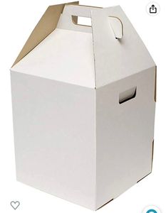 Scatole per torte con manico in carta bianca da asporto più popolari - Product Image 6