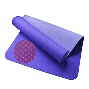 Tapete de yoga tpe durável, de qualidade, para yoga, pilates, exercícios, fitness