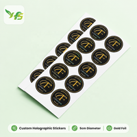 Autocollant holographique personnalisé de haute qualité avec logo, impression de feuilles d'autocollants découpés, autocollant vinyle auto-adhésif imperméable