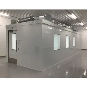 GMP Standard ISO 8 Dust free clean modular room lab modular mobile cleanroom with Hvac System