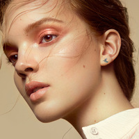 Bijoux animaux Boucles d'oreilles pour femmes en argent sterling 925 avec coquille d'ormeau Colibri et oiseau