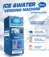 Distributeur automatique de glaçons et d'eau commerciale, Distributeur de glace et d'eau, Distributeur de glace extérieur pour les entreprises