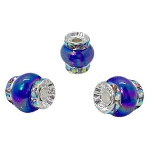 ลูกปัดอะคริลิกสีทองแบบหลวม สำหรับงาน DIY ตัวเว้นระยะแบบวงล้อเพชร อุปกรณ์ตกแต่งเครื่องประดับ - Product Image 6