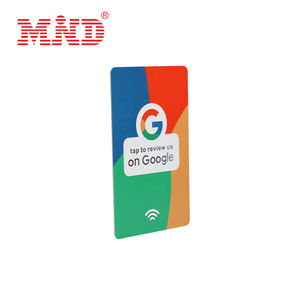 Google 검토 용 맞춤형 NFC 칩 소셜 미디어 플라스틱 명함 - Product Image 3