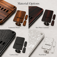 Kit de couvercles décoratifs personnalisés pour guitare OEM en fibre de carbone, bois stratifié, résine G10, tirants de truss rod et plaques de cavité – Fabrication usine