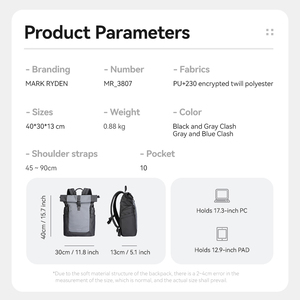 <span class=keywords><strong>Mochila</strong></span> Escolar para Estudiantes, Diseño Oxford, Logotipo Personalizado, Unisex, Impermeable, para Exteriores, Modelo L_MR3807, Directo de Fábrica - Product Image 5