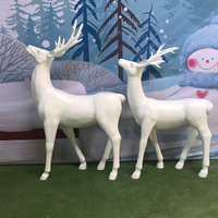 Einkaufs zentrum Weihnachts dekoration lebensgroße Glasfaser kugel Statue/große Weihnachts schmuck