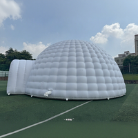 Tente chapiteau gonflable blanc frappant mariage Igloo auvent blanc tente dôme Igloo gonflable Camping fête en plein air