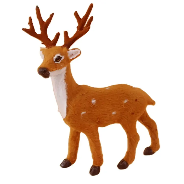 Window Christmas Scene Layout Decoration Supplies Simulation Sika Deer Elk Ornaments
