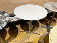 Table d'appoint en marbre blanc pour bureau moderne et table de réunion, table basse, petite table d'appoint