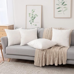 Tùy Chỉnh Thân Thiện Với Môi Có Thể Giặt Cotton 22X22 Ném Gối Chèn Bông Vuông Xuống Phụ Cho Sofa Phòng Khách Đệm - Product Image 5