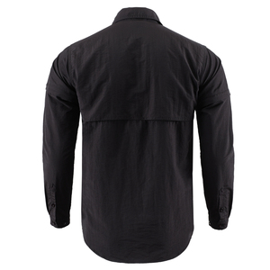 Camisa Táctica de Manga Larga de Color Sólido ESDY, Mangas Desmontables, Camisa Informal para Senderismo Diario, Secado Rápido - Product Image 2