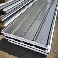 Panneau sandwich EPS imperméable à l'eau et à isolation thermique personnalisé, panneau de toiture avec panneau sandwich en métal EPS isolé pour la construction de toitures