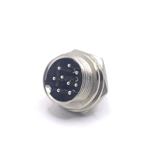 9 <span class=keywords><strong>pin</strong></span> kim loại nam bảng điều khiển kết nối 16mm chủ đề GX16-9 cho dây Hàn Thông tư kết nối Loại sản phẩm - Product Image 1