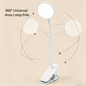 <b>LED</b> Eye Protection Clip-On Reading <b>Light</b> Modern European Student Study Bedside Lamp <b>USB</b> Charging for Dormitory Bedroom Night - Product Image 4