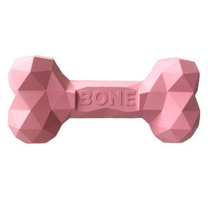 Jouet à mâcher en caoutchouc écologique de luxe Diamond Bone - Jouet distributeur de friandises pour la dentition et le mastication pour chiens de petite/moyenne/grande taille - Utilisation quotidienne - Product Image 2