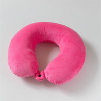 Oreiller cervical ergonomique en mousse à mémoire de forme ultra-douce en forme de U pour le voyage, respirant et portable