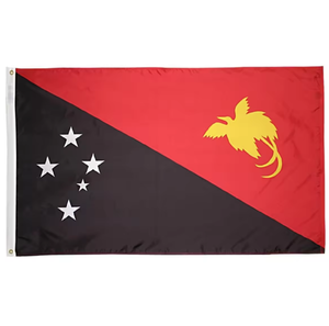 Bandera de Papúa Nueva Guinea Personalizable de 3x5 Pies, Impresa Digitalmente, Ecológica, Duradera, Resistente a la Decoloración, Colores Vivos, Precio Bajo - Product Image 1