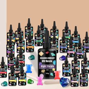 Resina UV de Color, Transparente, Cristalina, de Curado Rápido, No Amarillea, Resina UV Pigmentada para Manualidades y Joyería DIY - Product Image 3