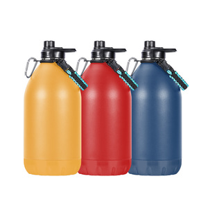 Botella de Agua Aislada al Vacío de 3000 ml y 4000 ml, Jarra de Agua de Acero Inoxidable de Doble Pared de Un Galón para Actividades al Aire Libre y Camping - Product Image 1