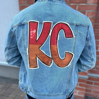 Patch thermocollant personnalisé en sequins, broderie couronne, léopard, lettre, appliqué pour sweat à capuche, fabriqué en tissu de haute qualité, vendu directement par l'usine KC