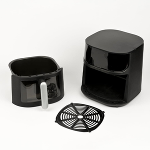 <span class=keywords><strong>Freidora</strong></span> <span class=keywords><strong>de</strong></span> <span class=keywords><strong>Aire</strong></span> Negra con Ventana, 12 Programas, 1500 W, Pantalla Digital, Libre <span class=keywords><strong>de</strong></span> <span class=keywords><strong>BPA</strong></span>/<span class=keywords><strong>PFOA</strong></span>, Luz Interior, Bandeja Antiadherente, Recetas, Negra - Product Image 2