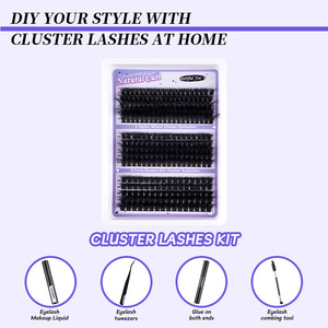 300-cluster D-curl False Eyelash Set Natural Curled Voluminous Lash <strong>Bundle</strong> Voluminous &amp; Long Waterproof Long-lasting - Product Image 3