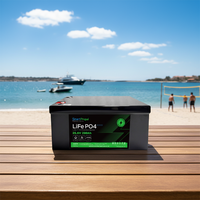 SmartPropel 24V 200Ah Paket Baterai LiFePO4 Terpisah IP65 Layar LCD Bluetooth Output 5-10kW Energi Surya Laut RV Mobil Rumah